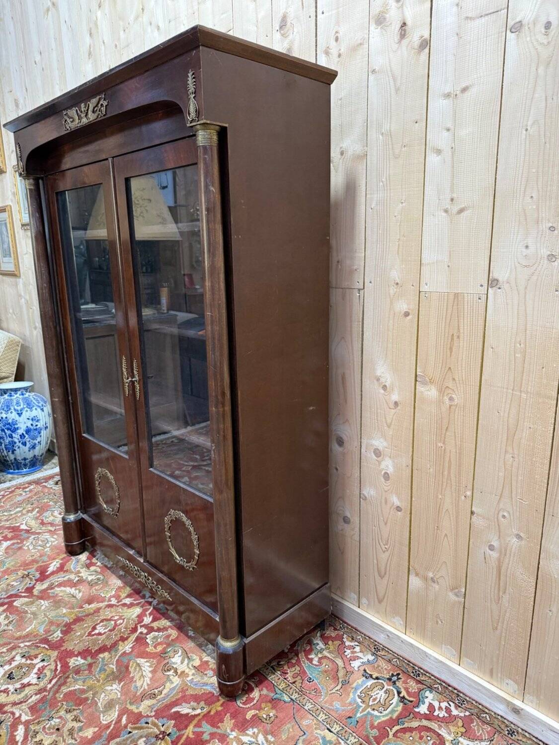 Empire Showcase Library – Mahogany & Gilded Bronzes