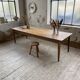 Farmhouse table with spindle legs in oak and pine, 2.5m
