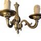 5-arm chandelier + 4 wall sconces MD bronze Louis XV style