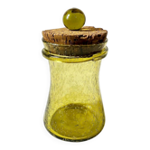 Bubble glass jar with lid, Biot glassware