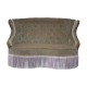 Padded velvet toad bench