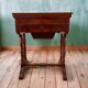 Louis-Philippe 19th century mahogany dressing table/work table with mirror and drawer