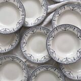 10 deep ironware plates “Balzac” Choisy le Roi