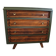 Commode vintage 4 tiroirs verte et bois