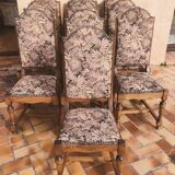 Suite of vintage upholstered chairs