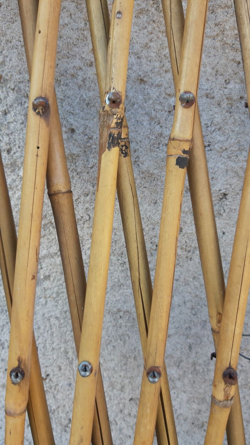 Claustra trellis vintage bamboo braces