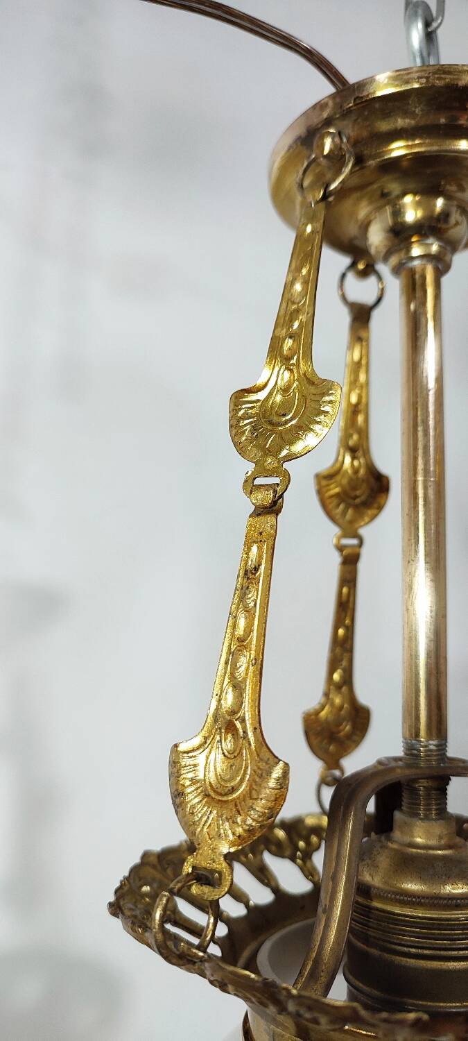 Lámpara de techo de latón. España,1950s.