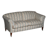 Large canapé Antique Howard & Sons Portarlington original tapestry ticking