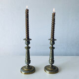Pair of directoire candlesticks late eighteenth