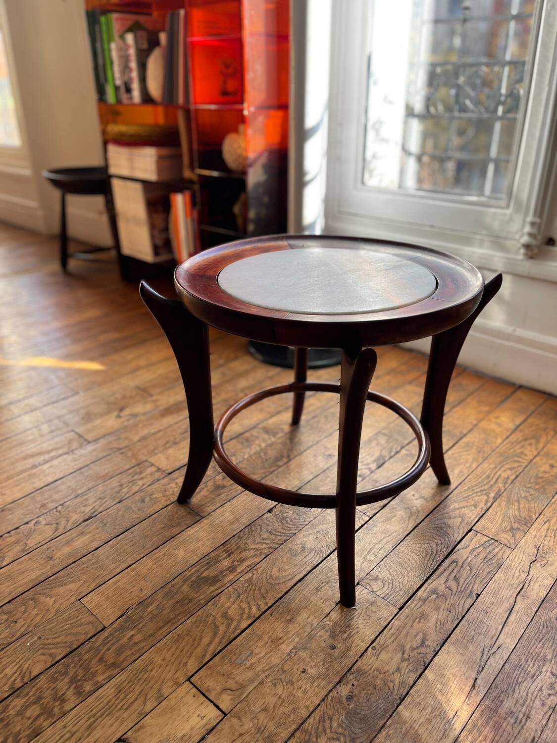 G. Scapinelli. Table d’appoint Maracana en caviuna