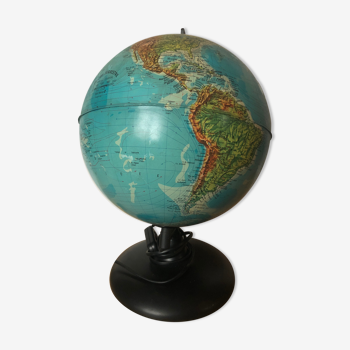 World map lamp