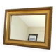 Mirror frame wood beads gilded patinated