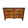 Louis XV crossbow chest of drawers in solid cherry tree around 1900-1920