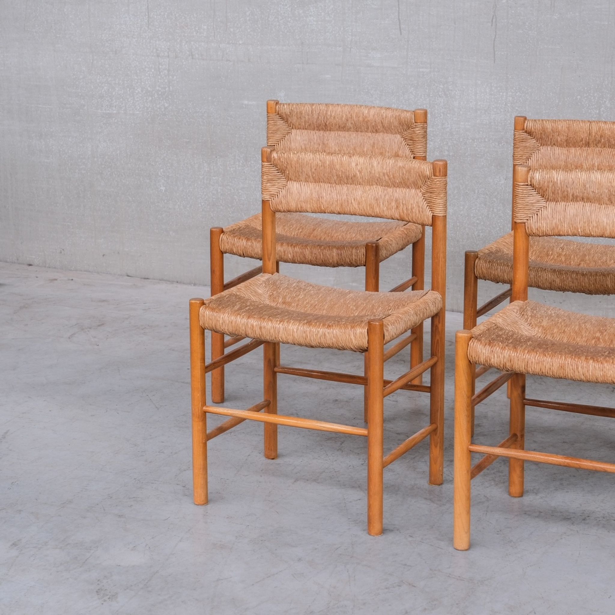 'Dordogne' Mid-Century Rush Dining Chairs
