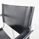 Vintage chrome and leather dining chairs set of 4 - 1980s