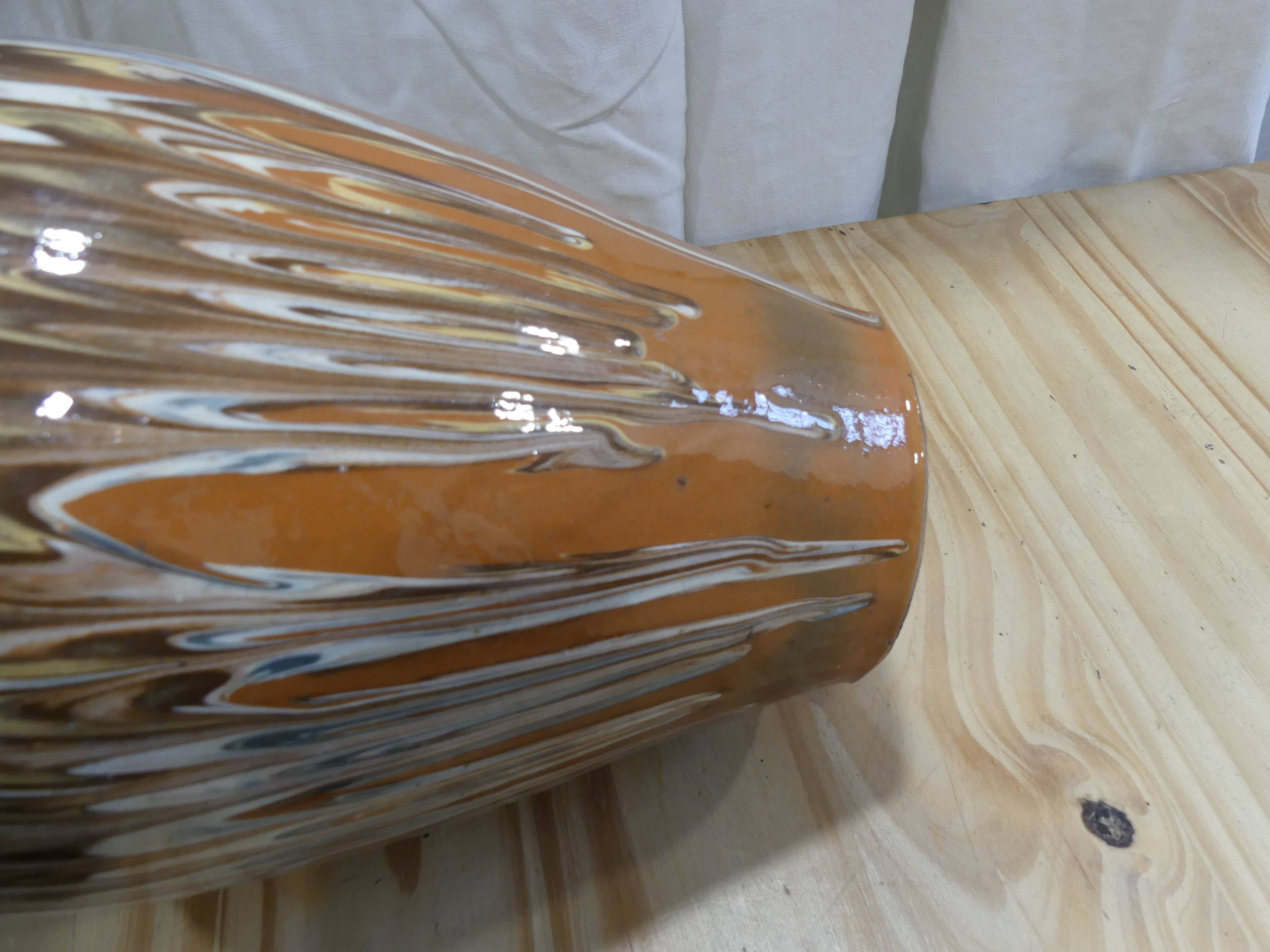 Glazed ceramic vase
