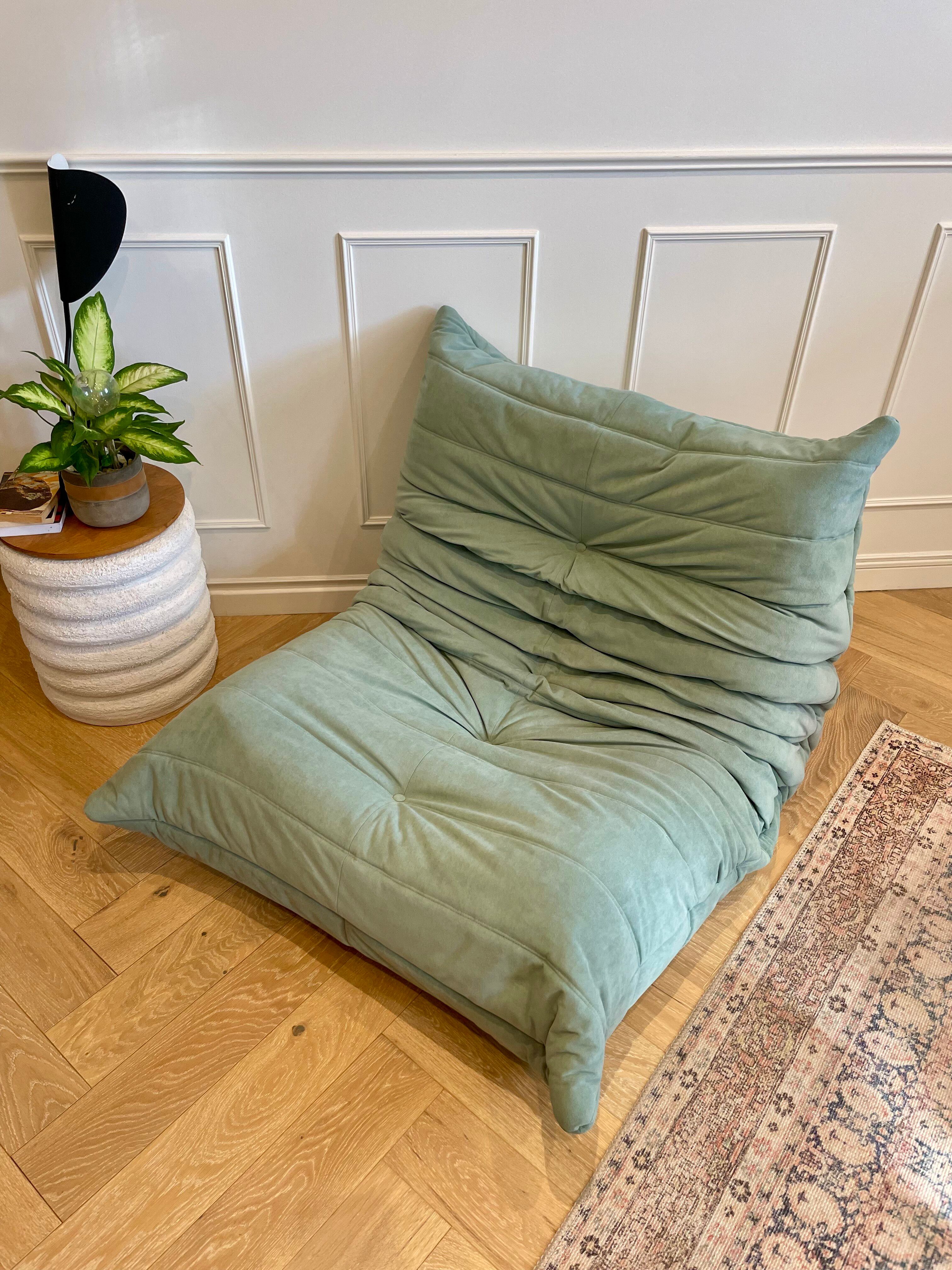 Togo Armchair 1 seat – Ligne Roset – Water green