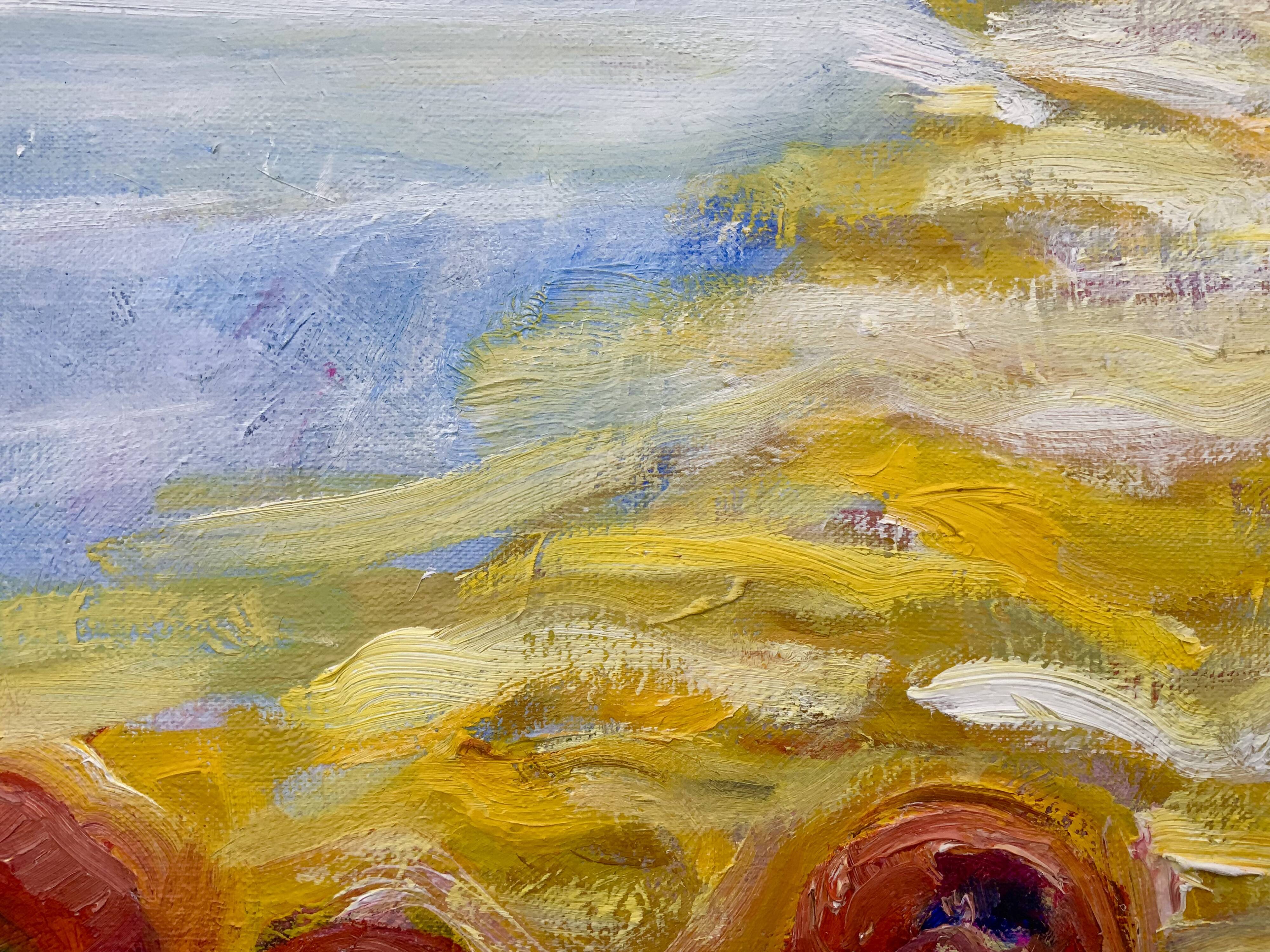 Vintage Expressionists Oil on Canvas with Apples, Signed by Bengt Anders