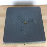 Applique carrée Holophane en verre ciselé, années 50