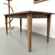 Farm table with tapered legs, L155 cm