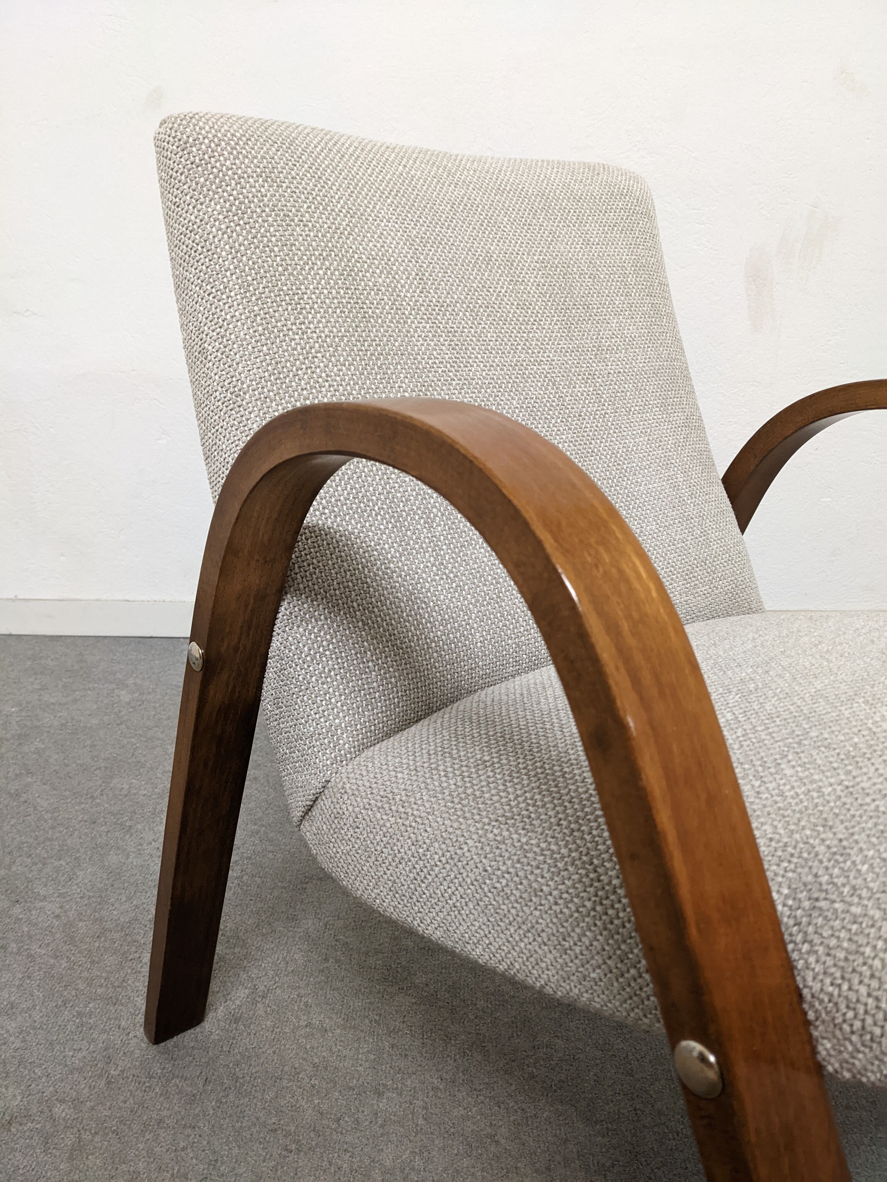 Pair of Bow Wood armchairs from the 50s/60s by Steiner