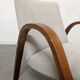 Pair of Bow Wood armchairs from the 50s/60s by Steiner