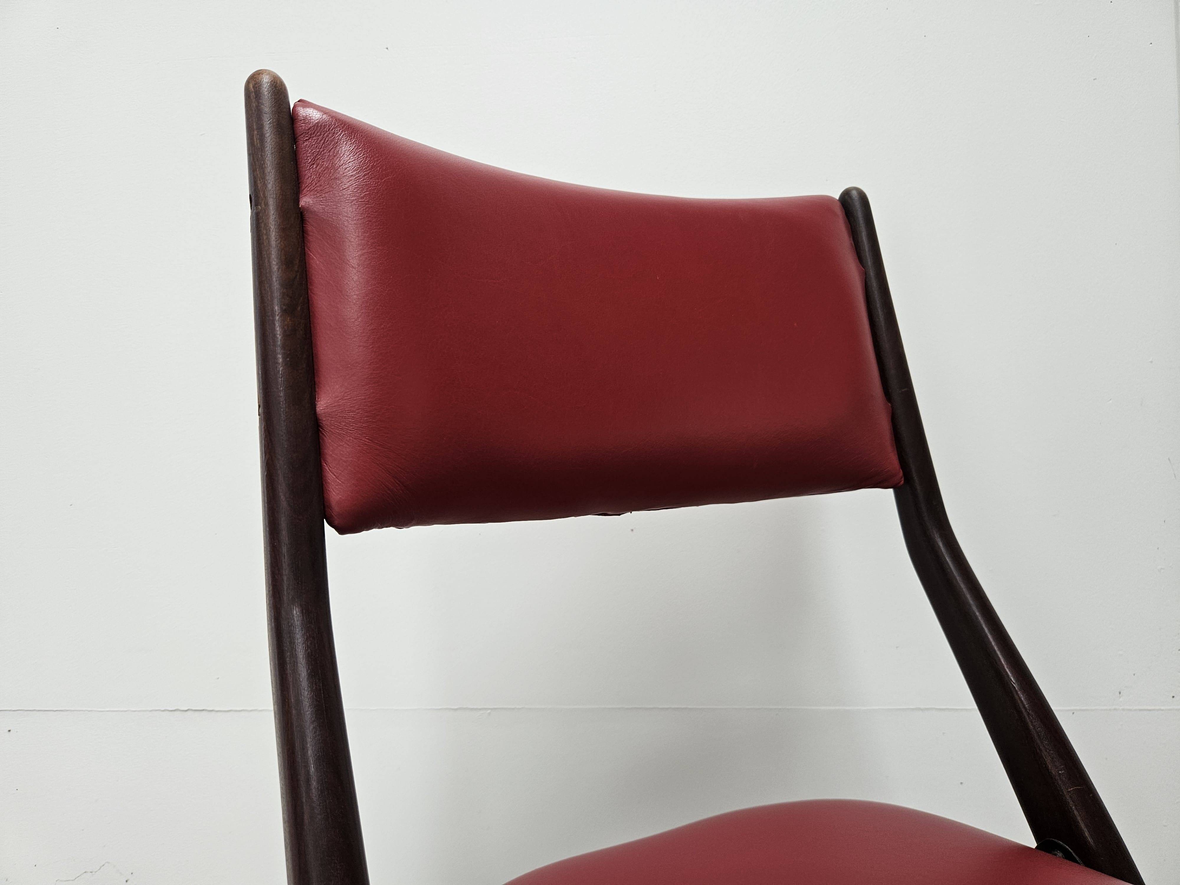 Six chairs by Gaetano and Alessandro Besana, 1960