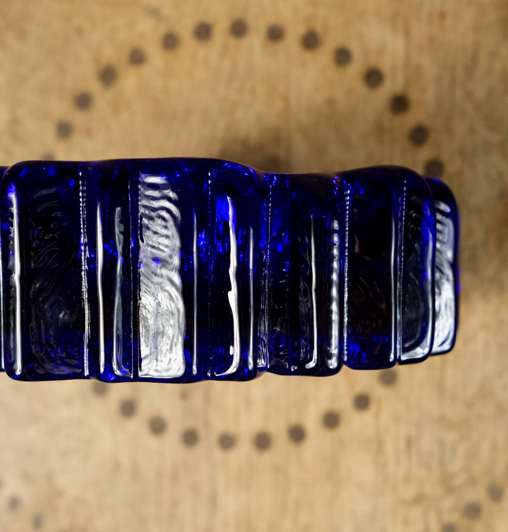 Glass crystal trinket tray by Willy Johansson for Hadeland, Norway, 1970s
