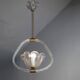 Vintage pendant lamp in Murano glass by Barovier & Toso, 1940s.