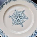 Antique ironstone plate from Creil and Montereau - Guirlande service