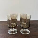 Set of 4 Luminarc vintage stemmed glasses, Sweden model