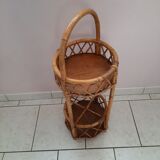 Portable bar in rattan 60s-70s