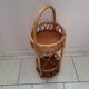 Portable bar in rattan 60s-70s