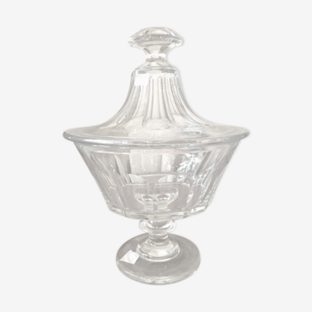 Piece de forme drageoir en cristal de baccarat