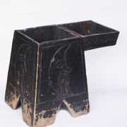 Antique Mystical Moon Stool / Step Stool / Secret Storage Box, circa 1900