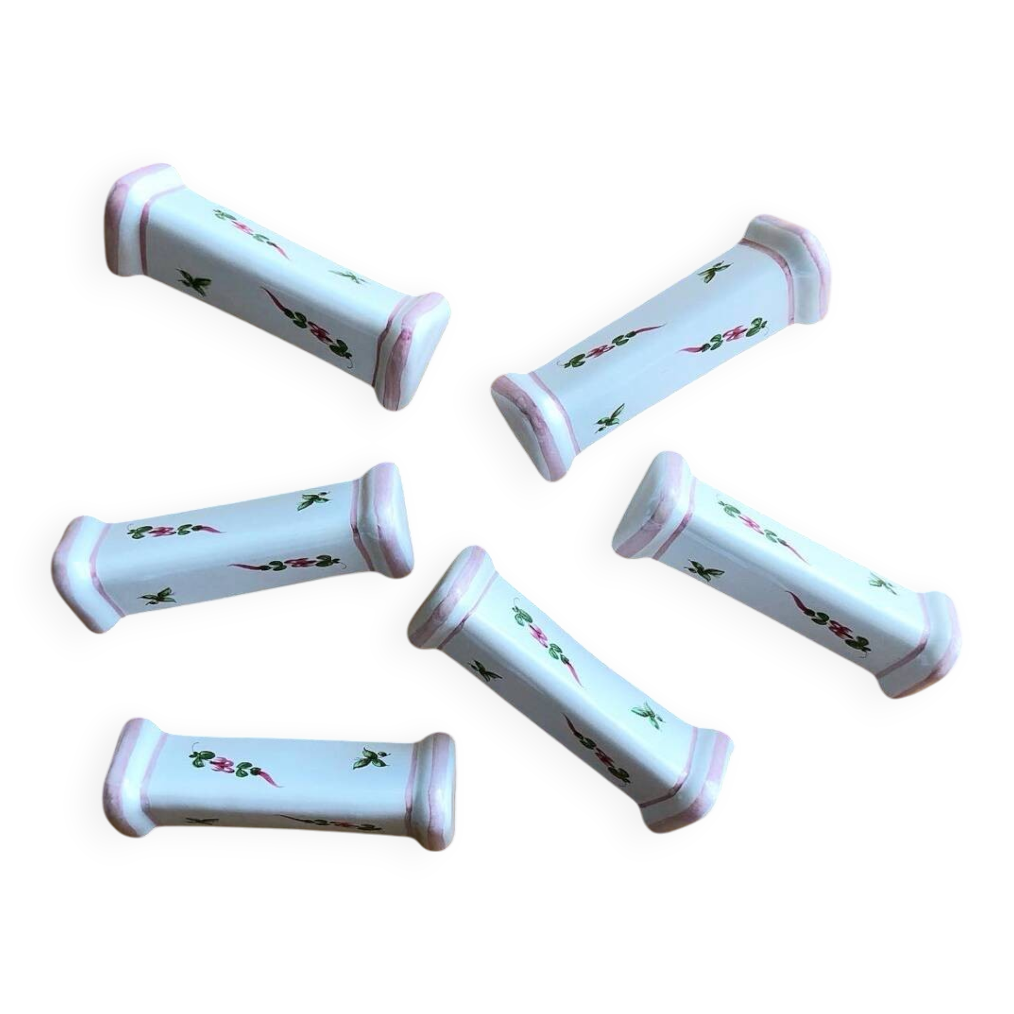 6 vintage knife holders