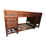 Chinese style desk with optional chair footrest