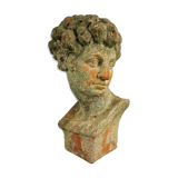 Antique 19th/20th century substantial terracotta Roman Michelangelo David Bust