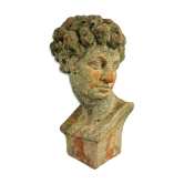 Antique 19th/20th century substantial terracotta Roman Michelangelo David Bust