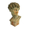 Buste de David en terre cuite de la fin du XIXe