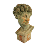 Antique 19th/20th century substantial terracotta Roman Michelangelo David Bust