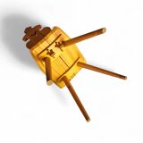 Chaises et table Cepelia Tiroler, ensemble de 5 pièces, Pologne, années 1960, marquées.