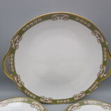 Old dessert service in Limoges porcelain