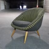 Fauteuil œuf  EGG années 50 style Jean Royere