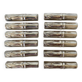 Silver bamboo knife rests from the 1980s.