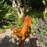 Chaise pliante en bois