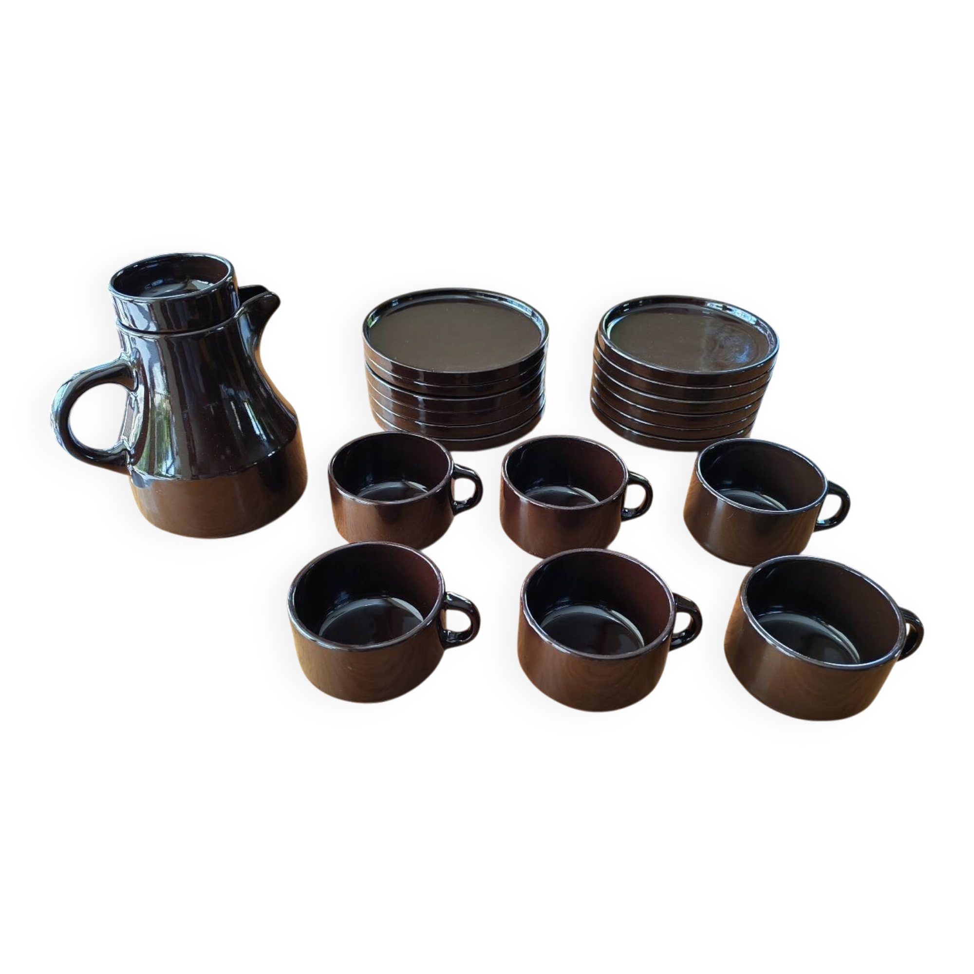 Vintage 1970s breakfast service