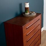 Retro 1960s danish teak mid century chest of drawers