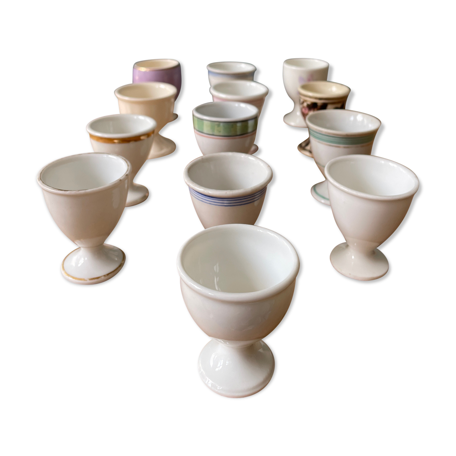 Set of 13 old standing cockroaches