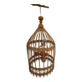 Vintage rattan pendant light from the 1950s and 60s